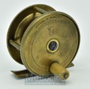 Scarce Allcocks made for Watson & Hancock 308 High Holborn London 2.5” brass reel – c/w Allcock