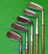 5x Various Maxwell Golf Clubs with Niblicks x3 and Mashie niblick x2