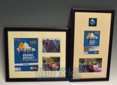 2016 Tour De France Grand Depart Frame Montage – To Pin badge, postcard together with candid