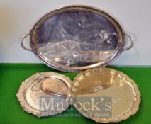 Military Presentation plated ware– To Major L M Weinstock formerly of Royal Army Corps, lot