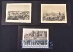 India & Punjab – Views of India Steel Engravings published 1860 to include The Kings Palace Delhi,
