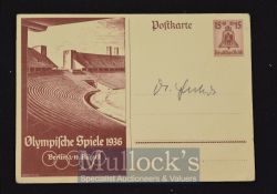 WWII Josef Goebbels Signed Postcard the Reich Minister for Propaganda of Nazi Germany signed to