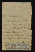 Pitt on his death bed – Anxious Enquiry into his health – John Pratt (Lord Camden) 1806 Autograph