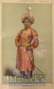 India – Nawab Sayyid Mansur Ali Khan 1830-1884 Vanity Fair Colour Print was Nawab of Bengal until