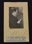 Italy - Benito Mussolini Signed Photograph Display a portrait photograph with inscription and
