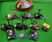 Various Spinning Fishing Reels: Duco, Intrepid Envoy, The Ambidex mk 6, Morritts Intrepid Elite, New
