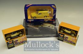 Corgi Toys Classics – 9032 1910 Renault Primrose x2, C496/19 Ford Escort together with Guinness
