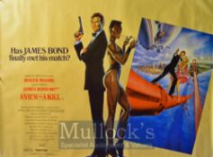 Film Poster - James Bond 007 A View to a Kill - 40 X 30 Starring Roger Moore, Tanya Roberts, Grace