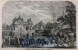 India & Punjab – Golden Temple of Amritsar An original engraving from The ILN titled ‘A Sikh