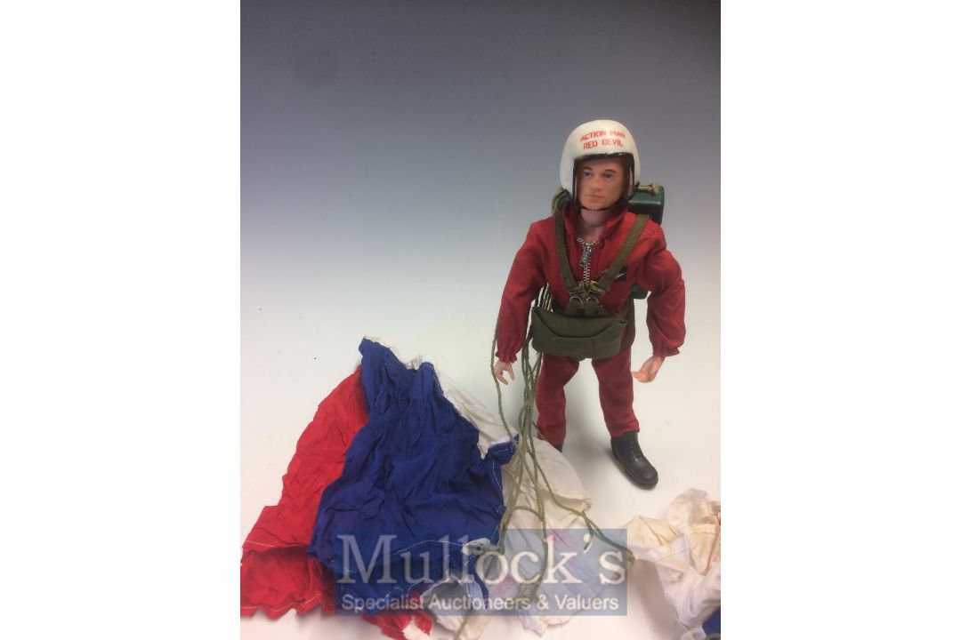 Action Man Toy Figure – Paint Head Action Man with Sky Diver uniform and spare parachute