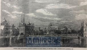 India & Punjab – Gateway & Tank Amritsar An original engraving from The ILN titled ‘Sacred Tank, and
