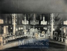 India & Punjab - Maharajah of Nabha State Durbar Hall a scarce silver gelatine antique photograph of