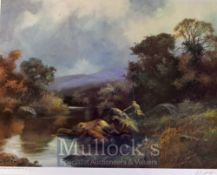 Fishing Print - John Trickett Signed Limited Edition Print - 
