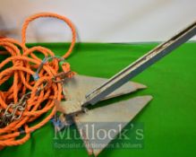 Metal Boat Anchor– Complete with Rope and Chain ready to use