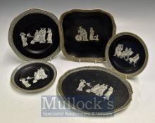 Prattware Ceramics: Old Greek black & white design to include 9