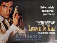 Teaser Film Poster - James Bond 007 Licence To Kill - 40 X 30 Starring Timothy Dalton, issued by