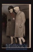 Prime Minister Nehru of India and Mrs Kennedy Photograph with notes to reverse dated Nov 17 1961,