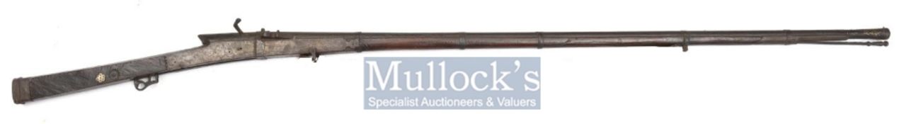 India & Punjab – Sikh matchlock rifle (Torador) A scarce Sikh matchlock made during the reign of
