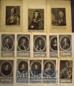 Selection of 17th and 18th Century Historical Portrait Engravings by Joannes Meyssens also Michael