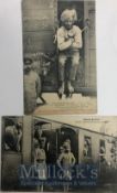 India & Punjab – Sikh Troops heading to Front in WWI Two original vintage First World War