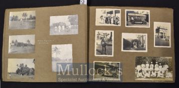Photograph Album Documenting British Life in India C.1920s containing various scenes of events,
