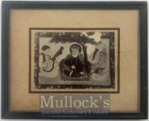 India & Punjab – Guru Nanak Framed Picture A rare vintage photograph of a miniature painting of
