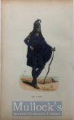 India & Punjab – A Sikh Akali Warrior A rare French handcoloured engraving of a Sikh Warrior, c.
