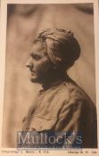 Rare Original Postcard of Sikh prisoners. WWI German propaganda postcard of A captured Sikh