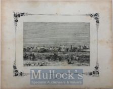 India & Punjab – Early Engraving of City of Lahore An early original antique engraving of the City