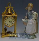 Swiss Imhof ‘Frere Jacques’ Gilt Bronze Mantel Clock Ref .82/731 ‘Frere Jacques’, with monk