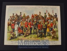India – ‘Types of Our Empires Defenders’ Lithographic Colour Print 1912 measures 40x28cm approx.,