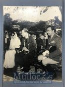 India & Punjab – Maharajah & Maharani of Jaipur with Prince Phillip A large original vintage