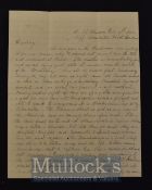Very Interesting Civil War Letter By A Union Naval Officer On Blockade Duty Off The Port Of
