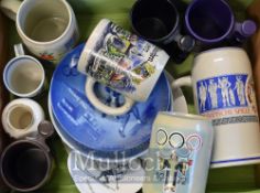 Munchen Olympic Games 1972 Collectables – To include Beer Stein, Plate, Mugs, Pots, pin dishes,