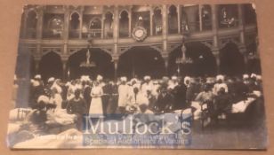 WWI Original Real photo postcard of Wounded Sikh Soldiers at the dome, Brighton. England c1914.