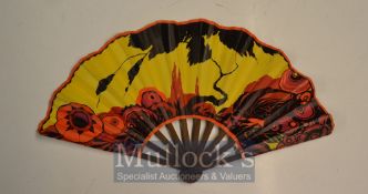 Art Deco Folding Fan Inscribed 