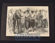 India & Punjab – ‘The Prince of Wales Receiving the Survivors of the Defence of Lucknow’ Engraving