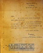 Cuba - 1942 WWII document with embossed British emblem signed by a British Minister appointed to