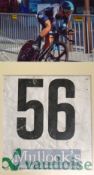 David Lopez Sky Team Cyclist team Number – Tour of Switzerland official number with candid