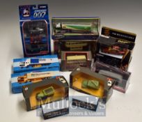 Selection of Diecast Cars & Buses: Corgi James Bond 007, BP Tanker, advertising vans, P & O