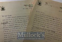 India & Punjab – Sir Michael O’Dwyer letters - Two typed letters on the Maler Kotla Punjab State