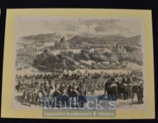 India & Punjab – ‘Entry of the Governor-General of India into Peshawar’ Engraving 1870 measures