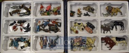 Selection of Metal Farming Figures & Animals – To include cows, pigs, dogs, swans, chickens,