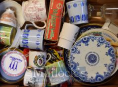 Commonwealth Games Collectables – To include Plates, Mugs, Glass tankard, Scarves, all decorated