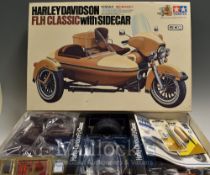 Tamiya 1/6 Harley Davidson FLH Classic Sidecar Big Scale Series – 1979 Kit complete with