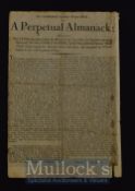 The Gentleman Soldier’s Prayer Book or A Perpetual Almanack relating to How a soldier was taken