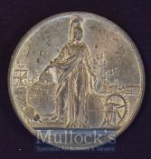 Scarce Giant Crystal Palace Medallion 1851 Obverse; The Crystal Palace with Portraits of Queen