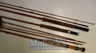 Selection of Split Cane Fishing Rods: To include split cane The Conquest by R H Short 2 pcs, A J