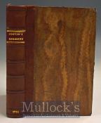 Sermons 1773 by James Foster Book 2nd edition printed by J. Noon, London, bound in quarter calf,