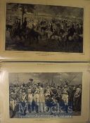 Selection of Large Woodblock Illustrations from various publications, measuring approx. 50x35cm